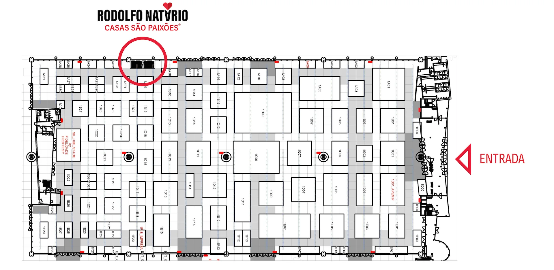 Planta do SIL 2026 — Espaço 1A20